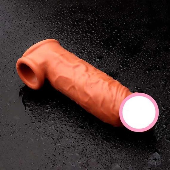 Насадка на пеніс із фіксацією мошок Toyfa XLover 16,5 см | Зображення 1