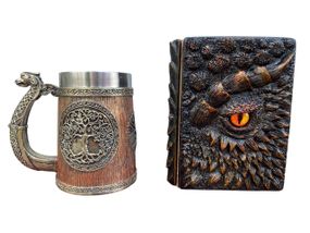 Подарунковий набір Кухоль 3D Вікінг і Дракон і Блокнот 3D «Жар Серця Дракона»