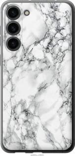 Чехол на Samsung Galaxy S23 Plus Мрамор белый из силикона FCh_043215