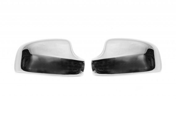 Накладки на дзеркала V-3 (2 шт, нерж) для Renault Sandero 2007-2013 рр