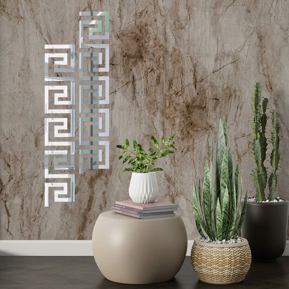 Дзеркальний декор акриловий самоклеючий срібло,10шт (D) SW-00002506 | Зображення 4