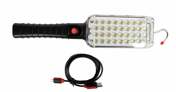 Світильник аварійного освітлення ZJ 859 60 LED світлодіодна аварійна лампа з акумулятором | Зображення 4