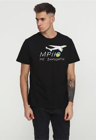 Футболка чоловіча чорна з принтом "Мрію не знищити", M