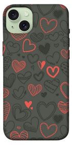Чохол з картинкою Милі серця для Apple iPhone 15 Plus (6.7")