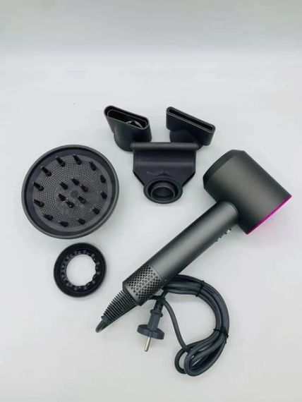 Фен стайлер для волосся 5 в 1 Premium Magic Hair 1600 Вт 5 насадок Рожевий | Зображення 1