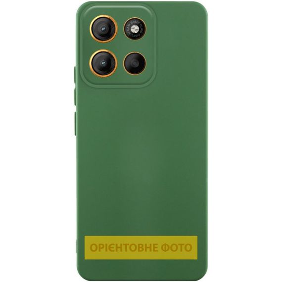 Чохол Silicone Cover Ummi Lakshmi Full Camera (AA) для Motorola Moto G56 5G Зелений / Dark green