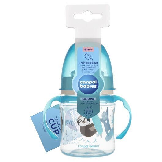 Кружка тренувальна дитяча EasyStart Sweet Fun Canpol babies 35/207_blu Синій shop (5901691813359) | Зображення 1