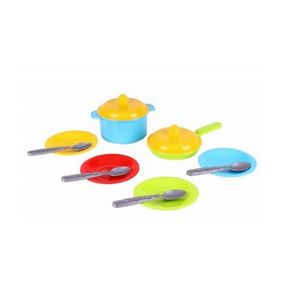 Ігровий набір Посуду "Маринка 2" ТехноК" 0694TXK 4 тарілочки зі столовими приборами