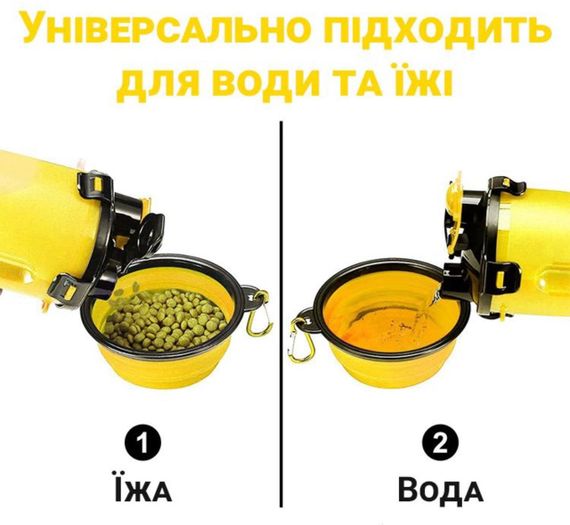 Дорожная, складная, силиконовая миска, для собак, 13 см, поилка для собак | Зображення 5