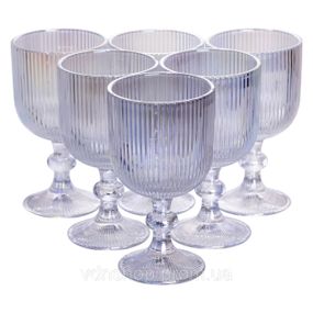 Набір келихів для вина 6 (шт) по келихи під вино 300 (мл) на ніжці келихи винні HP7115RB