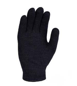 Рукавички 540 трикотаж подвійний без ПВХ р.10(XL) чорний ДКГ