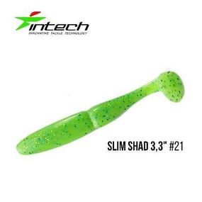 Силіконова приманка, Їстівний силікон Intech Інтеч Slim Shad 3,3"7 шт #21