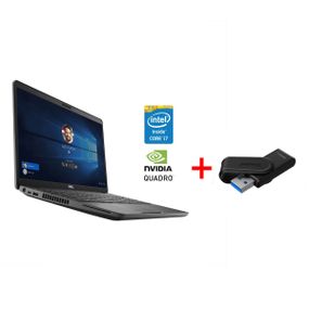 Мобильная рабочая станция Б-класс Dell Precision 3541 / 15.6" (1920x1080) IPS / Intel Core i7-9850H (6 (12) ядер по 2.6 - 4.6 GHz) / 16 GB DDR4 / 512 GB SSD / nVidia Quadro P620, 4 GB GDDR5, 128-bit / WebCam / Win 11 Pro б/у + Подарок Флеш-накопитель 64GB