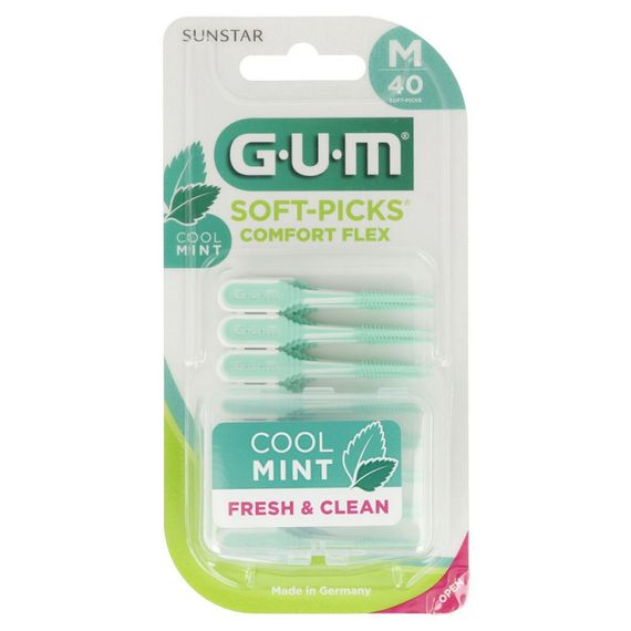 Набір міжзубних щіток GUM Soft Picks Comfort Flex Mint, стандартна, 40 штук