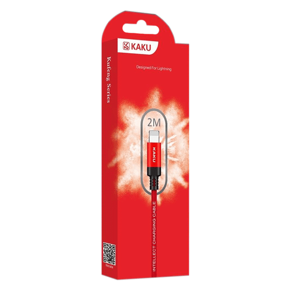 USB кабель Kaku KSC-284 USB - Lightning 2m - Red | Зображення 2