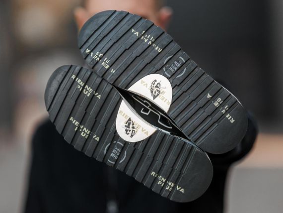 Чоловічі кросівки PREMIATA Black White | Зображення 2