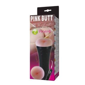 Мастурбатор - Pink Butt Vibrating Masturbator Cup sexstyle