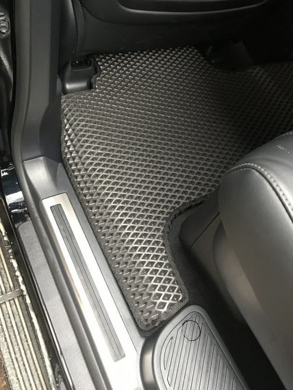 Поліуретанові килимки (2012-2021, EVA, чорні) для Toyota Land Cruiser 200 | Зображення 2