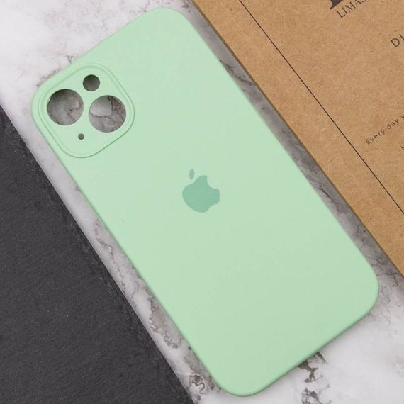 Чохол Silicone Case Full Camera Protective (AA) для Apple iPhone 15 Plus (6.7") Зелений / Pistachio | Зображення 5