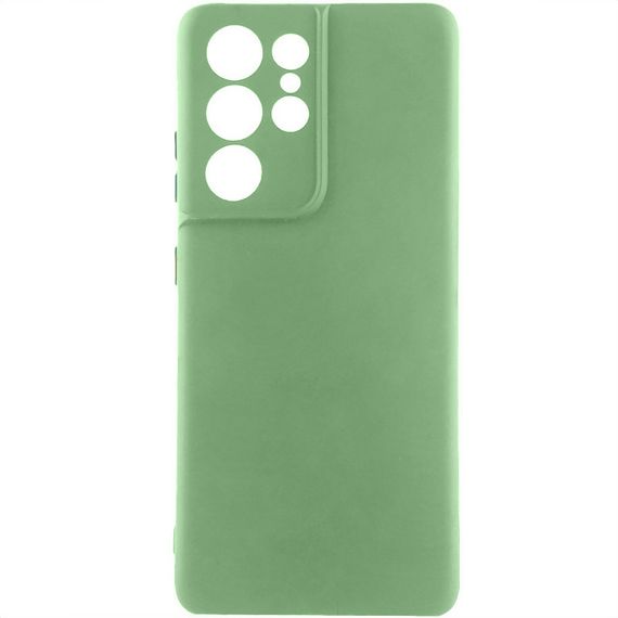 Чохол TPU GETMAN Liquid Silk Full Camera для Samsung Galaxy S22 Ultra Зелений / Pistachio