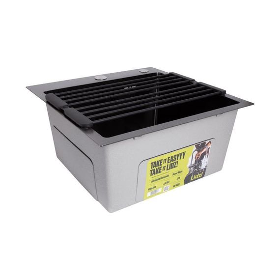 Сушарка на кухонну мийку з присоскою Lidz Acsis LA09 Black, кругла основа, для посуду 440х224 мм LDACSLA09BLM49777 | Зображення 5