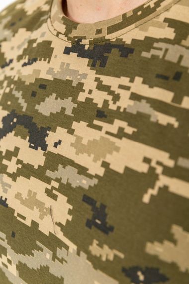 Футболка чоловіча в стилі мілітарі, колір хакі, 226R021 | Зображення 3