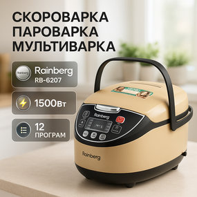 Пароварка для кухни бытовая Rainberg, Пароварки и мультиварки, Мультиварка для мяса и птицы WZ-76