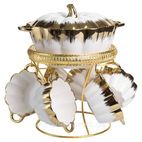 Суповой сервиз на 6 персон супница 2 (л) на подставке с бульонницами 350 (мл) ML152