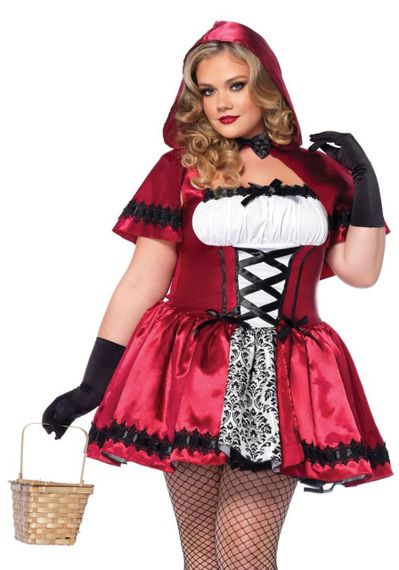 Эротический костюм Красной шапочки Leg Avenue Gothic Red Riding Hood 3X–4X, платье, накидка sexstyle