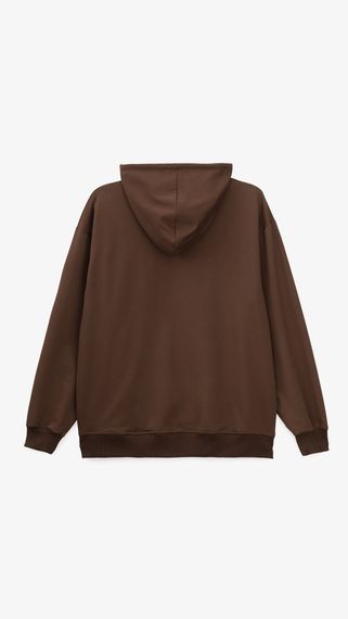 Худі однотонний чоловічий GENUA G01223-0005 S Коричневий shop (2000999474125) | Зображення 3