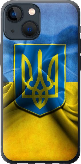 Чехол на iPhone 13 Mini Флаг и герб Украины 1 "375u-2373-17620"