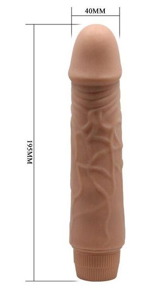 Вібратор реалістик BARBARA 7.6" JEFF MULTI-SPEED VIBRATOR, BW-001032R Sex Aura | Зображення 9