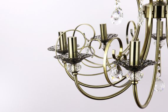 Люстра свічка 25338 Бронза 60-90х72х72 см. | Зображення 3