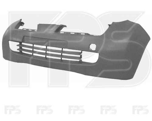 Передний бампер Nissan Micra 03-05 с отв. ПТФ (FPS) 62022AX740