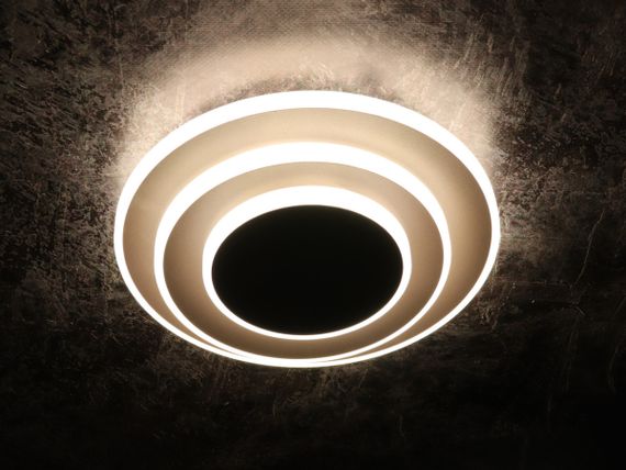 Сучасний креативний світильник стельовий LED для кухні ванної офісу 25471 Коричневий 7х25х40 см. | Зображення 1