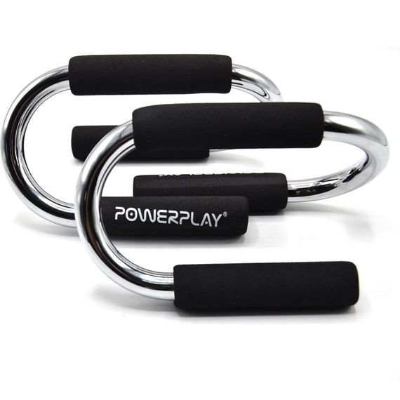Упори для віджимань PowerPlay 4318 Push-Up Bars Stell металеві (S-подібні) | Зображення 2