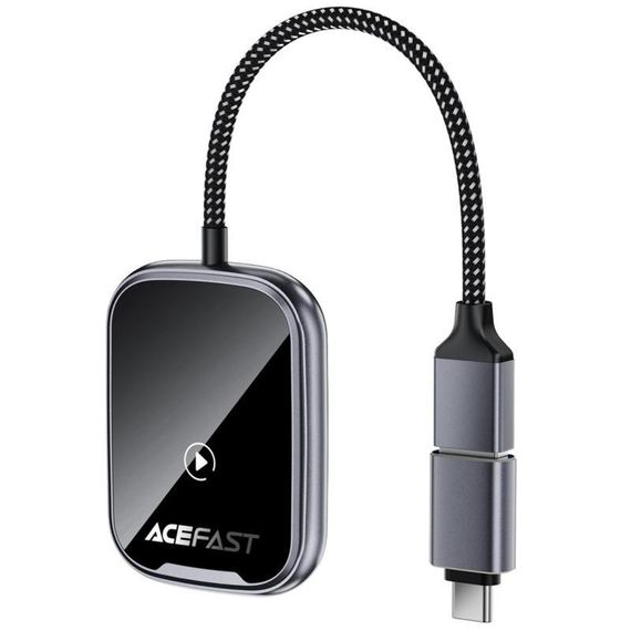 Адаптер Acefast QC1 car wireless CarPlay Gray | Зображення 3