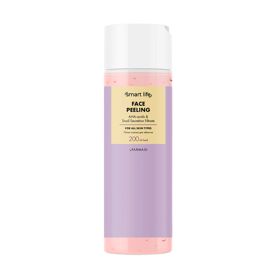 Пілінг-скатка для обличчя з АНА-кислотами та фільтратом секреції равлика Smart Life для всіх типів шкіри Farmasi 200 мл | Зображення 3