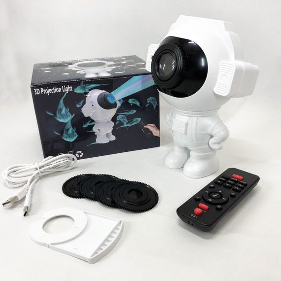Проектор-нічник космонавт зоряне небо в дитячу, Проектор нічник галактика космос, Астронавт нічник MU-89 | Зображення 2