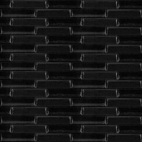 3D панель самоклеющаяся кладка 700х770х7мм Черная (038) SW-00000303