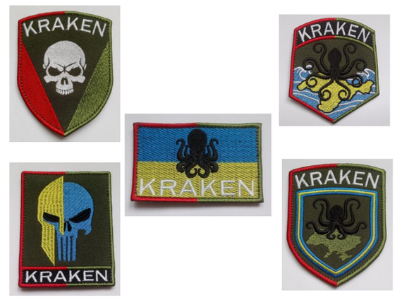 Шеврон КРАКЕН 5шт