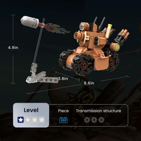 Конструктор Pantasy Metal Slug Металевий слимак серії SV-001TYPE-R (86232) | Зображення 2