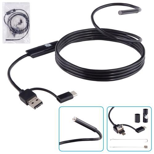 Міні камера цифрова для телефону, ендоскоп-бороскоп, Type-C-USB SUN 2м 5,5мм