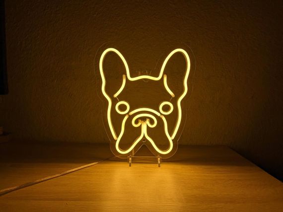 Неоновий світильник Бульдог 230х270 acr-n000026