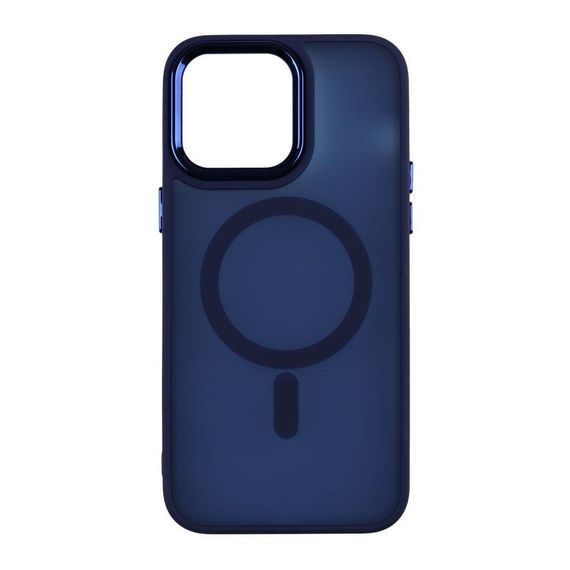 Чохол TPU+PC Space Magnetic Color with Magsafe для iPhone 15 Pro Max Колір Синій | Зображення 3