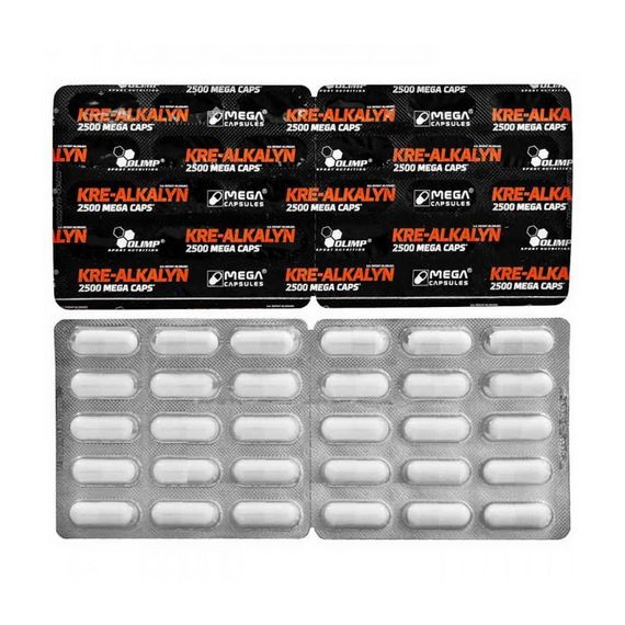 Креатин моногідрат, креалкалін, Olimp Kre-Alkalyn 2500 30 caps