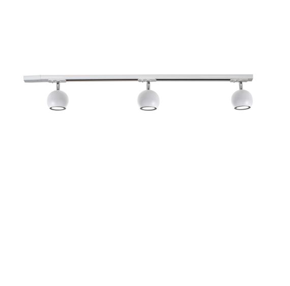 Трековий світильник на три плафони стельовий Track3 Bowl GU10 T9010003 Білий, Atmolight