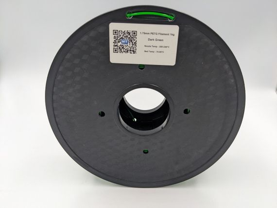 PETG-пластик MT Filament для 3D-принтера 1.75 мм 1 кг тёмно-зелёный (3DMT-PETG1.75-01-DG) | Зображення 2