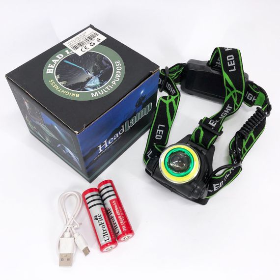 Ліхтар на голову для гаража і дачі T106-T6+COB, Тактичний ліхтар на голову Налобний для сто AZ-40 | Зображення 5