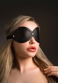 Маска на очі Infinity Taboom, шкіра веганська, чорна